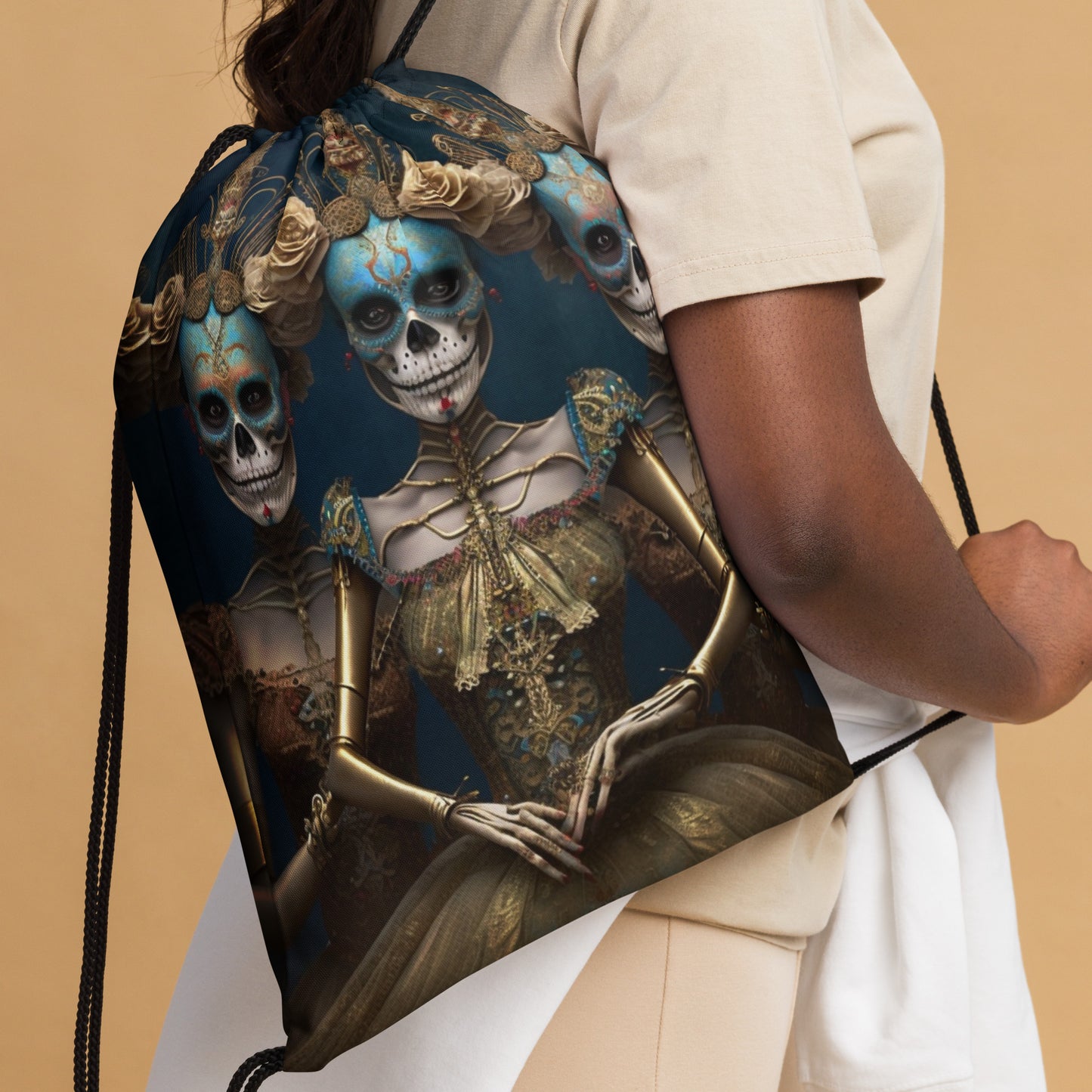 Esmeralda Drawstring Backpack Four