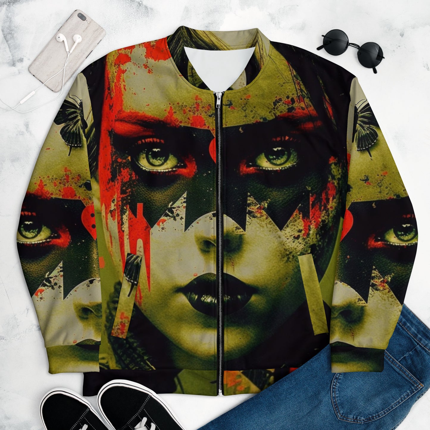 Esmeralda Unisex Bomber Jacket One